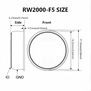 iButton de contacto de 1 cable RW2000, chip de memoria ROM de solo lectura de 64 bits, token de seguridad de escritura única para acceso fiable a puertas e identificación - Product Image 6