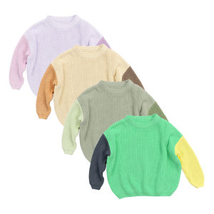 Ropa de Punto para Bebé a Juego con el Color, Suéter de Algodón 100% para Recién Nacido, Jersey para Niños, Suéter de Punto para Niños - Product Image 1