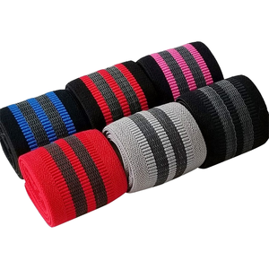 사용자 정의 로고 인쇄 폴리 에스테르 패브릭 고탄성 요가 체육관 운동 저항 루프 밴드 다리 둔부 부티 엉덩이 성인 - Product Image 1