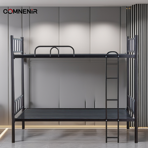 Lit mezzanine en métal queen size de haute qualité avec escalier Mobilier d'école et d'<span class=keywords><strong>auberge</strong></span> à guichet unique Lits superposés pour dortoirs pour adultes pour chambre à coucher - Product Image 1