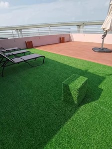 Gazon artificiel, pelouse synthétique, tapis extérieur, aspect naturel, haute densité, revêtement de toiture vert - Product Image 2