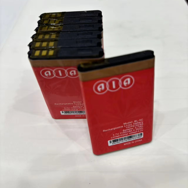 BL-5C OEM Brand High Capacity 1150mAh 3.7V Li-ion Mobile Phone Battery for Itel ROHS Compliant Rechargeable Black in Stock