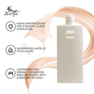 เมคอัพวีแกนฮาลาลเนื้อบางเบา แมตต์นุ่ม ให้ผิวเปล่งประกาย ควบคุมความมัน ปกปิดริ้วรอย ปกปิดเต็มที่ พร้อมสารกันแดด SPF บำรุงผิวชุ่มชื้น - Product Image 4