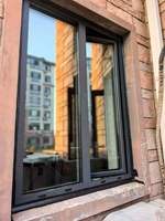 Fenêtre à persiennes fixes en aluminium moderne de la série 90S avec isolation thermique pour usage résidentiel et commercial