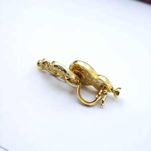 Joyería UM, Botón de Perla de Nácar en Forma de Calabaza, Plata 925 y Oro, Venta al por Mayor, Unisex, para Hombre y Mujer, Uso Diario, Combina con Todo - Product Image 2