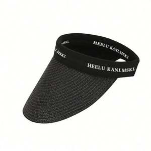 Nouveau chapeau de soleil en paille à large bord pliable pour femme, idéal pour les voyages, le cyclisme et les vacances de ski – Protection solaire - Product Image 6