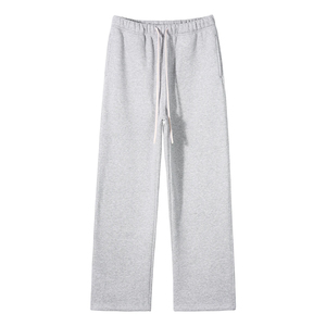 Pantalon de survêtement en laine polaire personnalisé Pantalon à jambe droite Pantalon de survêtement vintage délavé à l'acide pour hommes - Product Image 4