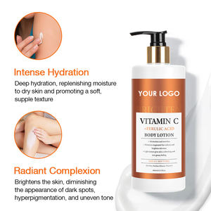 Loción corporal blanqueadora de vitamina C, incluso el tono de la piel, ácido ferúlico, Crema Corporal iluminadora, hidrata e hidrata la piel, nutre la piel firme - Product Image 5