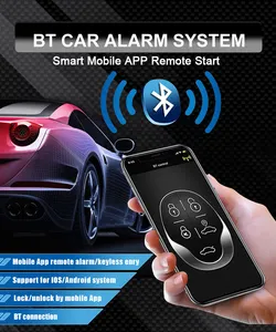 Smart Car Alarm System With Phone APP BT Car Alarm Hot In South American Market