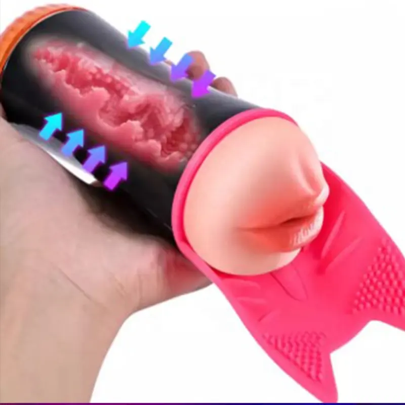 Masturbator Nam 10 tốc độ rung kênh đôi Miệng âm đạo âm hộ thực sự masturbator khiêu dâm máy tình dục người lớn Đồ chơi tình dục cho nam giới