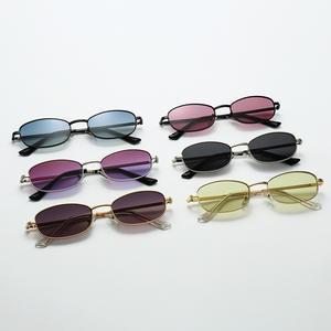 Gafas de Sol Retro de Metal con Logotipo Personalizado, OEM, Protección UV400, para Conducir, Unisex, Vintage, Lentes de Colores al por Mayor - Product Image 3