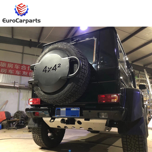 G Class W463 G500 G63 G550 <span class=keywords><strong>4x4</strong></span> carré <span class=keywords><strong>Porte</strong></span>-pneu de <span class=keywords><strong>secours</strong></span> arrière en carbone 22 pouces Couvre support de <span class=keywords><strong>roue</strong></span> W463 G63 Accessoires d'extérieur - Product Image 2