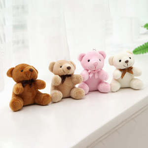 맞춤형 도매 미니 귀여운 장난감 봉제 테디 키링 플러시 키체인 곰 - Product Image 6