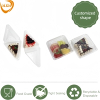 Fabrieksgroothandelsprijs Biologisch afbreekbare wegwerp transparante voedselverpakking voor broodjes, pizza, hamburger, sushi, fruitsalade