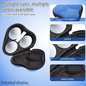 Étui à balles de golf en EVA à fermeture éclair sécurisée-Étui à balles de golf en EVA résistant à l'humidité et facile à nettoyer pour le voyage - Product Image 4