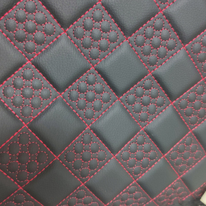 Tissu <span class=keywords><strong>d</strong></span>'<span class=keywords><strong>ameublement</strong></span> en cuir PVC matelassé brodé <span class=keywords><strong>pour</strong></span> siège de voiture - Product Image 5