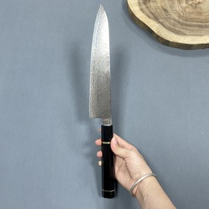 Couteau <span class=keywords><strong>de</strong></span> chef <span class=keywords><strong>japonais</strong></span> <span class=keywords><strong>haut</strong></span> <span class=keywords><strong>de</strong></span> <span class=keywords><strong>gamme</strong></span> 8 "VG10 cuivre damas entrelacé laiton R superbe couteau <span class=keywords><strong>de</strong></span> cuisine splendide trois couleurs couverts - Product Image 3