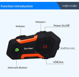 <span class=keywords><strong>V3</strong></span>บวก1200เมตรหูฟังบลูทูธสื่อสาร3 Riders FM หมวกกันน็อครถจักรยานยนต์เล่นสกีหูฟัง5.1บลูทูธ walkie talkie - Product Image 2