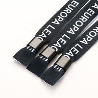 Bracelets en tissu personnalisés - Impression par sublimation couleur, polyester tissé, logo personnalisé, fermeture en plastique écologique, souvenirs d'événements