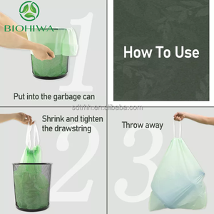 <strong>Scented</strong> Household Rubbish Drawstring Garbage Bag Biodegradable Trashbags 13 30 Gallon Tall Kitchen Drawstring Trash Bags - Product Image 6