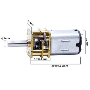 Motor de engranaje pequeño Mikro N20, 3V, 6V de CC, 12MM, engranaje codificador, rueda de Motor de CC, para bloqueo de estacionamiento de coche o <span class=keywords><strong>candado</strong></span> de huella dactilar, N20 - Product Image 3