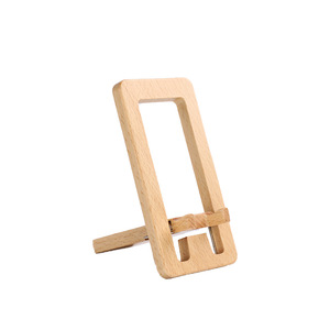 Solid wood phone <b>stand</b>, rotatable and foldable portable desktop base, black walnut wood, new type of lazy <b>stand</b>. - Product Image 1