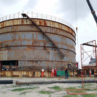 Réservoirs d'essence de produits chimiques pétroliers de stockage de mazout de 500 à 10000 tonnes avec toit flottant interne