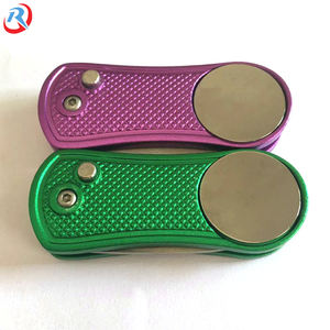 Wholesale Custom Metal Folding Golf Divot Tool <strong>Personalized</strong> Logo Ball Marker Colorful Pitch <strong>Fork</strong> - Product Image 4