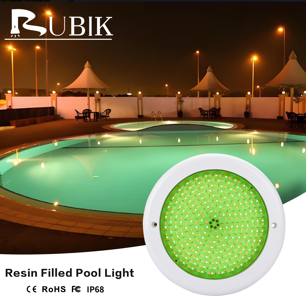 IP68 Waterproof 230mm Resin-Filled Color-Changing Outdoor Pool Light