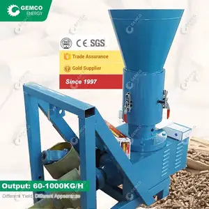 Design brevettato piccola Mini macchina per Pellet di fieno GEMCO di carta piatta per la produzione di legno di pino, biomassa, segatura, Pellet