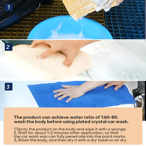 Venta caliente 1L sin agua sin enjuague Car Wash Shampoo Potente limpiador de ahorro de agua con descontaminación efectiva - Product Image 4