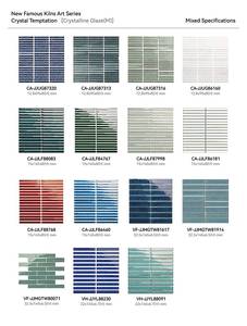 Mosaïque Blanc & Bleu Vert Porcelaine Carreaux Muraux pour <span class=keywords><strong>Salle</strong></span> <span class=keywords><strong>de</strong></span> Bains Hôtel Salon-Modern Exterior & Interior Design - Product Image 2