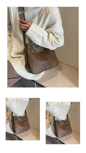 Bolsos de cubo de PU para todos los días, correa de <span class=keywords><strong>guitarra</strong></span>, bolso de hombro, bolso cruzado cuadrado para mujer - Product Image 4
