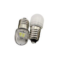 Larga vida útil Media cubierta de PC lechosa Bajo Vatio AC120V AC230V 60V 12V E10 bombilla led