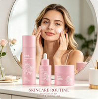 Crème Tonique Bio à la Rose, Sérum Visage Anti-Âge et Anti-Rides Éclaircissant et Blanchissant à la Vitamine C et à l'Acide Hyaluronique, Marque Privée OEM