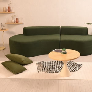 Orangefarbener geschwungener Wochenend-Lounger, knochenloses <span class=keywords><strong>Sofa</strong></span>, kreatives Design, komprimiertes Stuhl-Set, Schwammfüllmaterial für den Apartmentgebrauch - Product Image 3