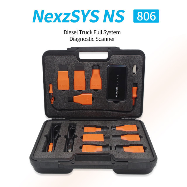 NS806 Heavy Truck Fault Detector Computer Version OBD Commercial Vehicle Diagnostic Device 18 Languages Key Programming