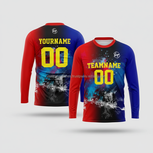 เสื้อยืดแขนยาวพิมพ์ซับลิเมชันส่วนตัวสั่งแบบกำหนดเองได้ตามต้องการ - Product Image 1