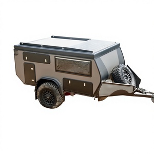 Mini caravana todoterreno 4x4 plegable con cocina extraíble de acero inoxidable e iluminación LED - Product Image 1