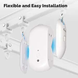 MOES Tuya ZigBee Smart cortina eléctrica Robot sincronización <span class=keywords><strong>Auto</strong></span> abridor Sensor de luz <span class=keywords><strong>Android</strong></span> App Control remoto funciona <span class=keywords><strong>Alexa</strong></span> - Product Image 2