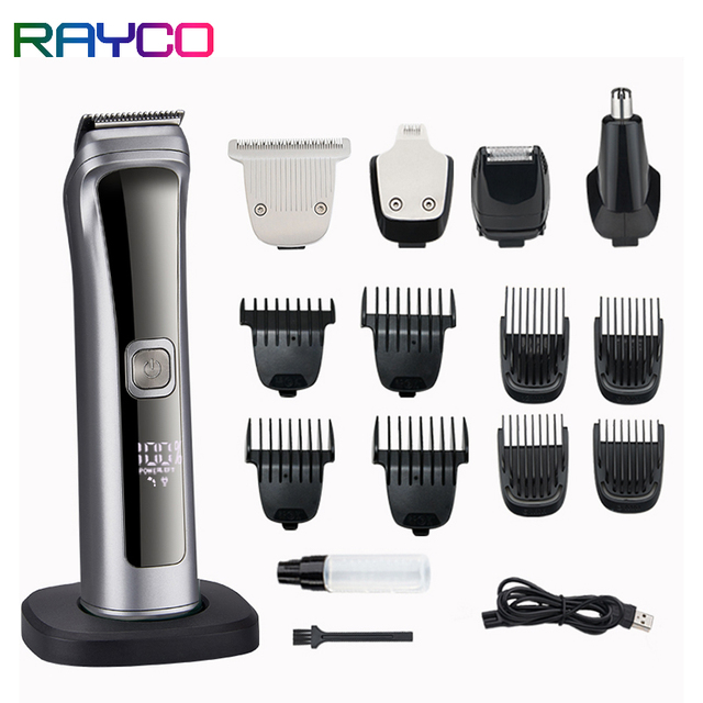 Professional Cordless Electric Hair Clippers for Men Adjustable Rechargeable Barber Hair Cut Machine Waterproof Feature