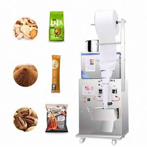 Machine d'emballage semi-automatique à trois soudures latérales 2-200g pour céréales, poudres, noix et granulés alimentaires avec pesage - Product Image 5