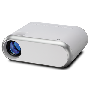 Mini projecteur portable personnalisé avec logo, 300 lumens ANSI, cadeaux d'affaires pour entreprises avec gadgets électroniques - Product Image 1