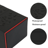 Boîte de rangement en cuir pour cartes à collectionner, capacité 200+ cartes sous étui, protection UV personnalisée pour TCG