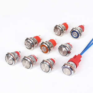 Interrupteur à bouton-poussoir LED miniature en plastique de 22 mm et 30 mm, étanche IP67, personnalisé, industriel, extérieur - Product Image 1