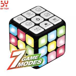 <span class=keywords><strong>Cube</strong></span> de jeu électronique portable, jeu de mémoire, jouets d'entraînement cérébral, Cubo Magico, <span class=keywords><strong>cube</strong></span> musical éducatif clignotant pour enfants et adultes - Product Image 1
