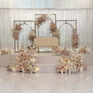 Large Modern Gold Metal <b>Backdrop</b> <b>Stand</b> Wedding Arch <b>Backdrop</b> for Party and Event Decoration - Product Image 4