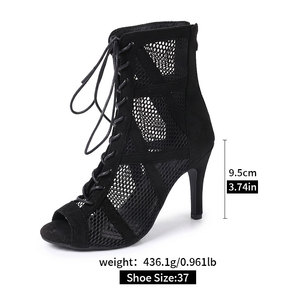 Nouvelles Sandales Sexy à Talons Hauts pour Femmes, Design Personnalisé, Talons Fins, Bride avec Tige en Maille et <span class=keywords><strong>Talon</strong></span>, Tige Enveloppante, Motif Léopard M-LQ-014 - Product Image 6