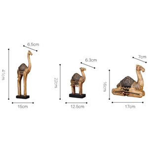 Statuetta di Cammello Realistica in Poliresina Dipinta a Mano per Arredamento Casa - Product Image 5