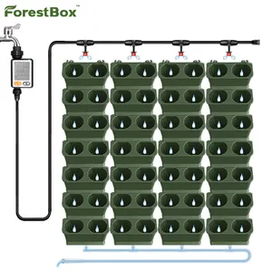 Trong nhà dọc Stackable TƯỜNG CHẬU với hệ thống tưới nhỏ giọt với hệ thống thoát nước chậu hoa trồng hộp carton hiện đại 1 cái